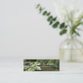 禅園の名刺入りのホスタ スキニー名刺 (スタンド正面)