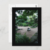 禅園の風景と庭園の写真 ポストカード (正面/裏面)