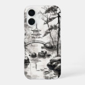 禅園 iPhone 16ケース (裏面)