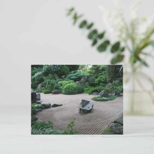 禅園H風景園写真はがき ポストカード (スタンド正面)