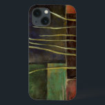 禅園I iPhone 13ケース<br><div class="desc">ジェニファー・ゴルdberger数々ののこの作品の色の背景の上に枯れ枝が伸びる。枝の明るい緑はコントラストの暗い色に美しく設定されている。今すぐコピーを購入</div>