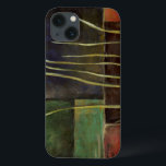 禅園I iPhone 13ケース<br><div class="desc">ジェニファー・ゴルdberger数々ののこの作品の色の背景の上に枯れ枝が伸びる。枝の明るい緑はコントラストの暗い色に美しく設定されている。今すぐコピーを購入</div>