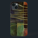 禅園I iPhone 13ケース<br><div class="desc">ジェニファー・ゴルdberger数々ののこの作品の色の背景の上に枯れ枝が伸びる。枝の明るい緑はコントラストの暗い色に美しく設定されている。今すぐコピーを購入</div>