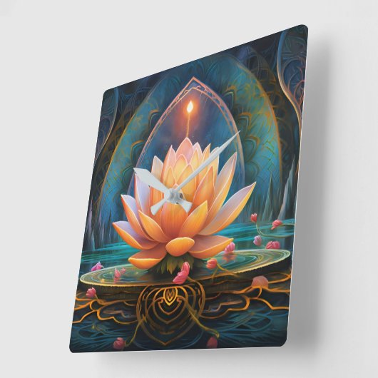 禅壁時計 スクエア壁時計 (傾斜)