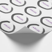 禅宗の円相環を守る ラッピングペーパー (角)