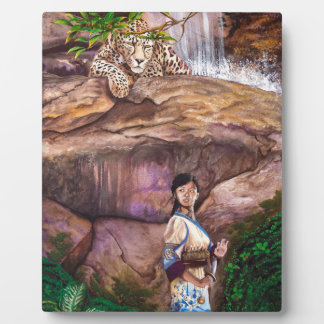 禅宗の虎とイチゴ フォトプラーク