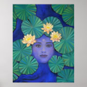 禅宗ポスター蓮池泉イン仏画 ポスター (正面)