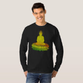 禅宗マントラスピリチュアル瞑想仏 Tシャツ (正面フル)