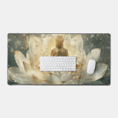 禅宗座禅デジタルアート デスクマット (キーボード&マウス)