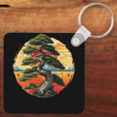 禅宗日本の宗円宗輪J盆栽 キーホルダー (裏面)