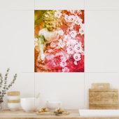 *~*禅定仏花オめい想レンジ ポスター (キッチン)