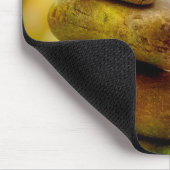 禅定石とメープル葉材 マウスパッド (コーナー)