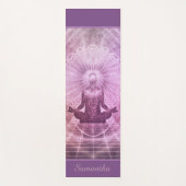 禅定紫パーソナライズされた ヨガマット (正面)