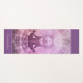 禅定紫パーソナライズされた ヨガマット (正面(横))