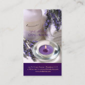 禅室/ラベンダー/バイオレット名刺 名刺 (裏面)