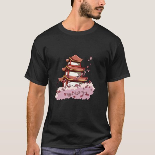 禅寺 日本 Tシャツ (正面)