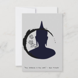 禅引用文：知恵と瞑想はがき