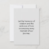 禅引用文：知恵と瞑想はがき (裏面)