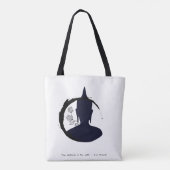 禅引用文:知恵と瞑想トートバッグ トートバッグ (裏面)