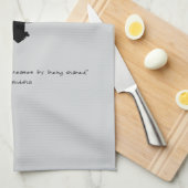 禅引用文：知恵と瞑想 キッチンタオル (四つ折り)