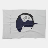 禅引用文：知恵と瞑想 キッチンタオル (横)