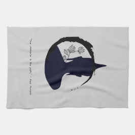 禅引用文：知恵と瞑想 キッチンタオル