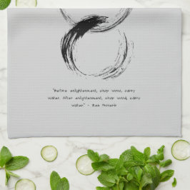 禅引用文：知恵と瞑想 キッチンタオル