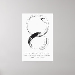 禅引用文：知恵と瞑想 キャンバスプリント