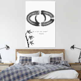 禅引用文：知恵と瞑想 キャンバスプリント