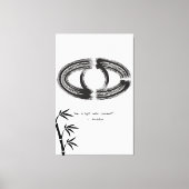 禅引用文：知恵と瞑想 キャンバスプリント (正面)