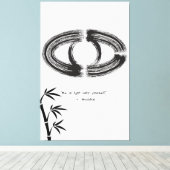 禅引用文：知恵と瞑想 キャンバスプリント (インサイチュ (ウッドフロア))