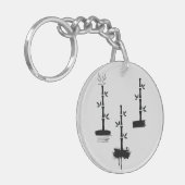 禅引用文：知恵と瞑想 キーホルダー (正面左)