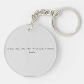 禅引用文：知恵と瞑想 キーホルダー (裏面)