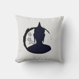 禅引用文：知恵と瞑想 クッション