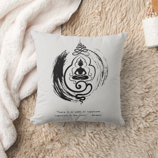 禅引用文：知恵と瞑想 クッション (ブランケット)