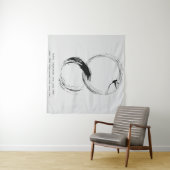 禅引用文：知恵と瞑想 タペストリー (インサイチュ(横))