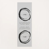 禅引用文：知恵と瞑想 ヨガマット (正面)