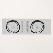 禅引用文：知恵と瞑想 ヨガマット (正面(横))