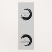 禅引用文：知恵と瞑想 ヨガマット (正面)