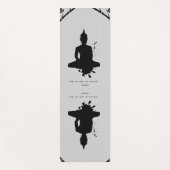 禅引用文：知恵と瞑想 ヨガマット (正面)