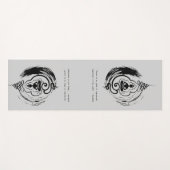 禅引用文：知恵と瞑想 ヨガマット (正面(横))