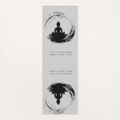 禅引用文：知恵と瞑想 ヨガマット (正面)