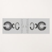 禅引用文：知恵と瞑想 ヨガマット (正面(横))