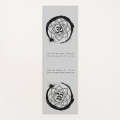 禅引用文：知恵と瞑想 ヨガマット (正面)