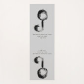 禅引用文：知恵と瞑想 ヨガマット (正面)