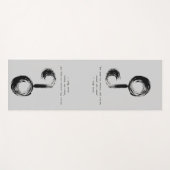 禅引用文：知恵と瞑想 ヨガマット (正面(横))