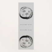 禅引用文：知恵と瞑想 ヨガマット (正面)