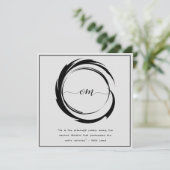 禅引用文：知恵と瞑想 招待状 (スタンド正面)