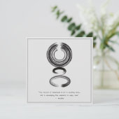 禅引用文：知恵と瞑想 招待状 (スタンド正面)