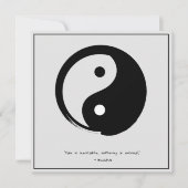 禅引用文：知恵と瞑想 招待状 (正面)